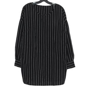 NWT Camicetta Snob Womens Dress Shift Wool Blend Italy Stripe Black 48 16/18